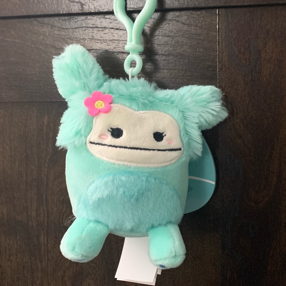 Big Foot Squishmallow Keychain 3.5 inches